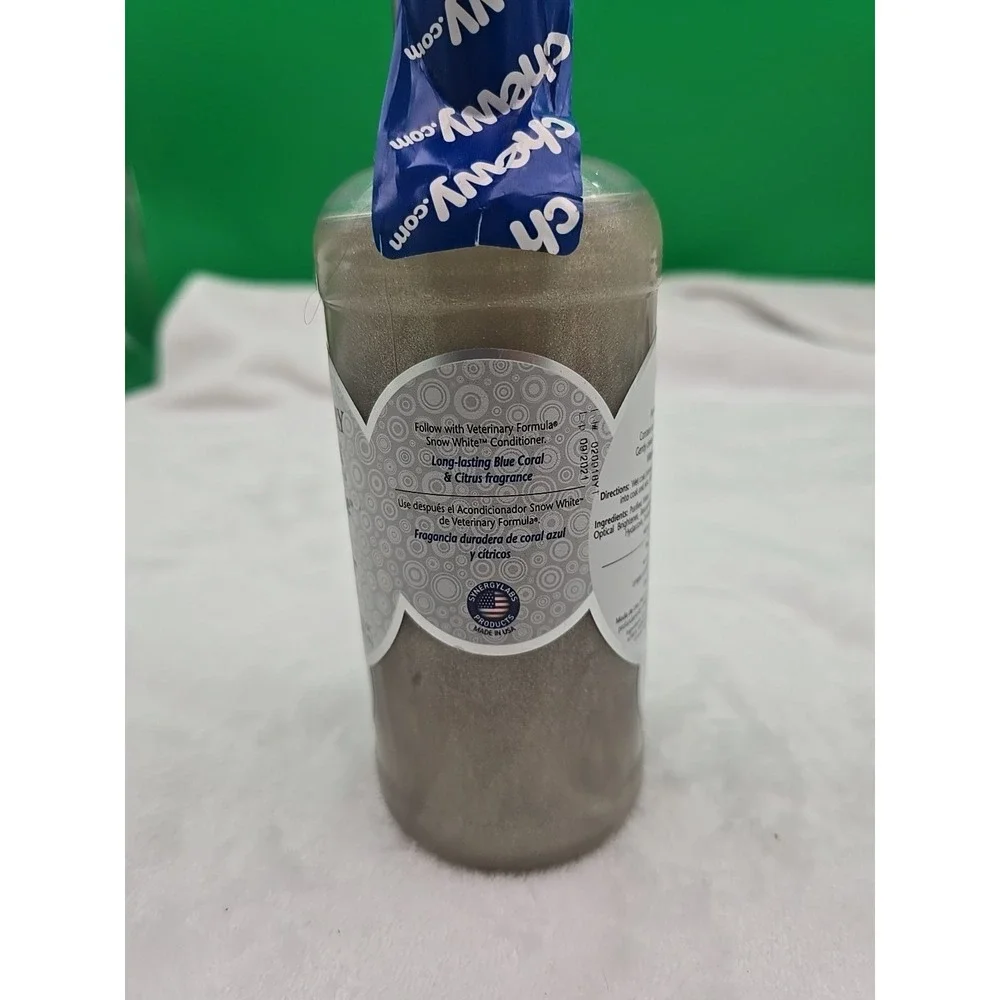 Veterinary Formula Snow White Shampoo for Dogs Cats Optical Brighteners 17oz